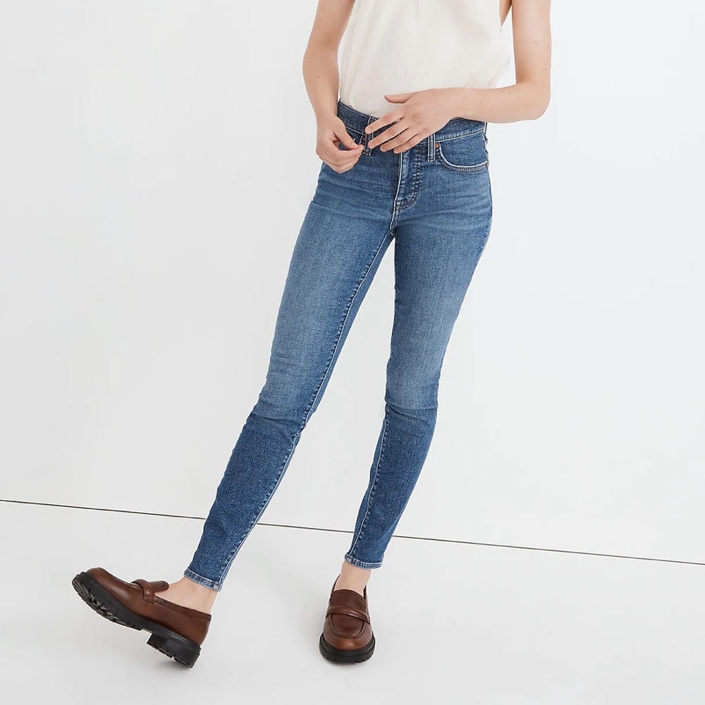 Madewell 9” High Rise Skinny Jeans Heathfield Wash 27